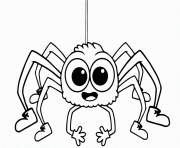 Printable adorable spider coloring pages