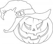Printable Scary Jack O Lantern Witch coloring pages