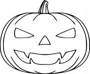 Printable Simple Jack O Lantern coloring pages