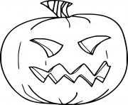 Printable Easy Jack O Lantern coloring pages