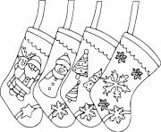Four Stockings with Beautiful Patterns