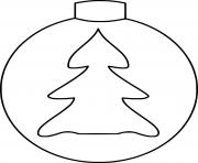 Simple Ornament with a Tree