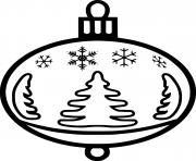 Christmas Ornament with Snowflake 