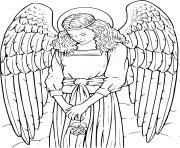Lady Angel with Large Wings