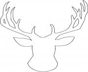 Blank Reindeer Head
