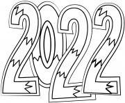 Printable 2022 new year doodle by supercoloring coloring pages