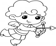 Printable Cute Cupid coloring pages