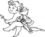 Printable Cupid with Arrows coloring pages