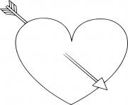 Printable Very Simple Heart coloring pages