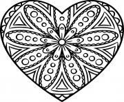 Heart with Symmetrical Patterns