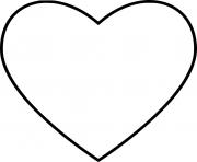 Printable Blank Heart coloring pages