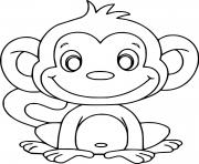 Baby Cartoon Monkey