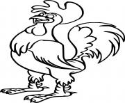 Simple Funny Rooster