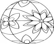Printable Butterfly Patterns Easter Egg coloring pages