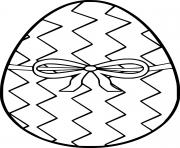 Easter Egg with Fold Line and Bowknot