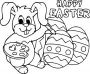 Bunny Drawing Happy Easter