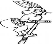 Easter Bunny Playing Flybar