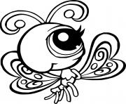 Big Eyes Butterfly coloring pages