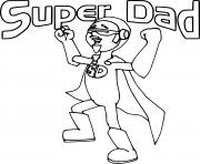 Printable Super Dad coloring pages