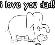 Printable I Love You Dad coloring pages