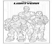 Printable Izzy Mo and Darby Buzz Lightyear coloring pages