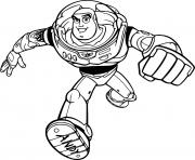 Printable Buzz Lightyear Running Fast coloring pages