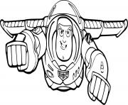 Printable Buzz Flying Fast coloring pages