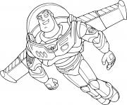 Printable Smiling Buzz Lightyear coloring pages