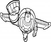 Buzz Flying coloring pages