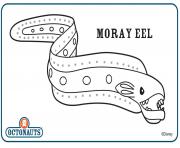 Printable Moray Eel octonaut creature coloring pages