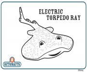 Printable electric torpedo ray octonaut creature coloring pages