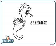 Printable seahourse octonaut creature coloring pages