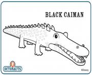 Printable blackcaiman octonaut creature coloring pages