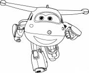 Printable Super Wings Jett is Running coloring pages