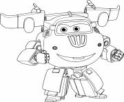 Printable Super Wings Donnie is Ready coloring pages