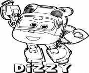 Printable Dizzy from Super Wings coloring pages
