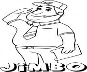 Printable Jimbo from Super Wings coloring pages
