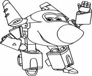 Printable Super Wings Jerome Shakes Hand coloring pages