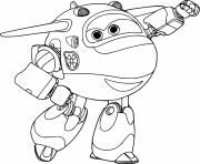 Printable Super Wings Mira is Smiling coloring pages