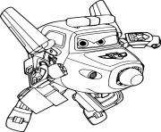 Printable Super Wings Paul coloring pages