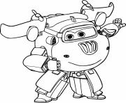 Printable Donnie from Super Wings coloring pages