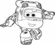 Printable Super Wings Dizzy is Dancing coloring pages