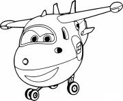 Printable Airplane Jett is Smiling coloring pages