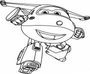 Printable Super Wings Jett is Ready coloring pages